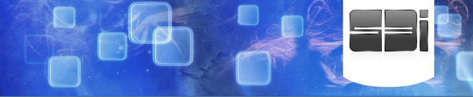 S3I logo and abstract blue header artwork